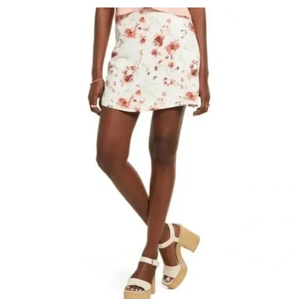 BP Plus Size A-Line Floral Skirt
